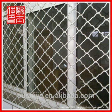 galvanized and pvc coated window protection net